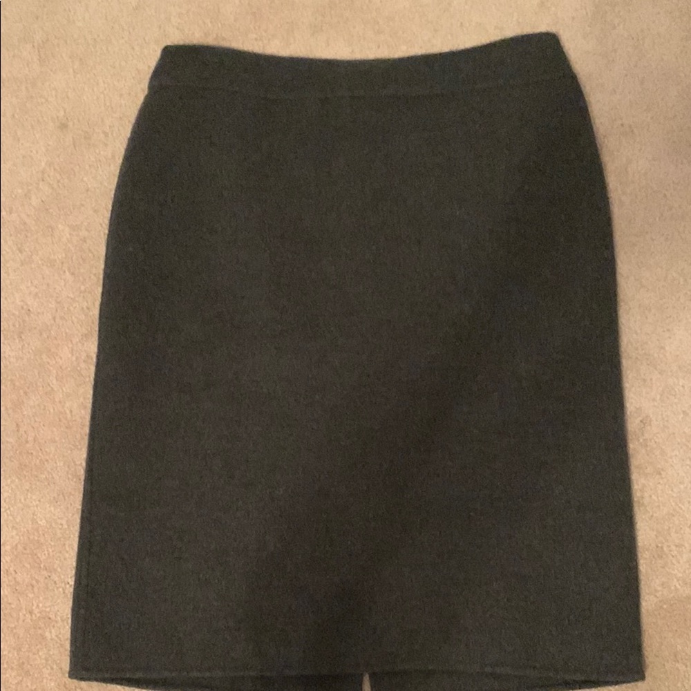 Talbots Gray Wool Pencil Skirt